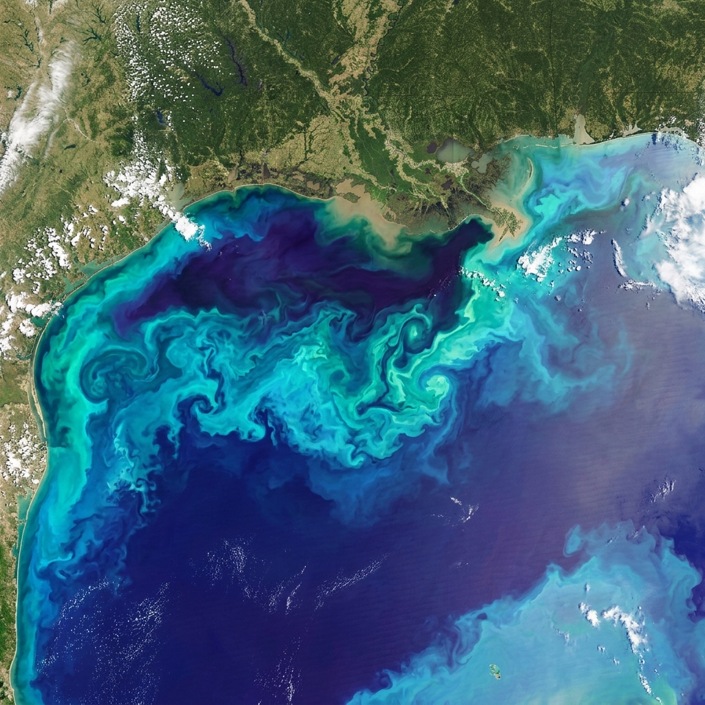 NASA PACE ocean color hypoxia satellite data